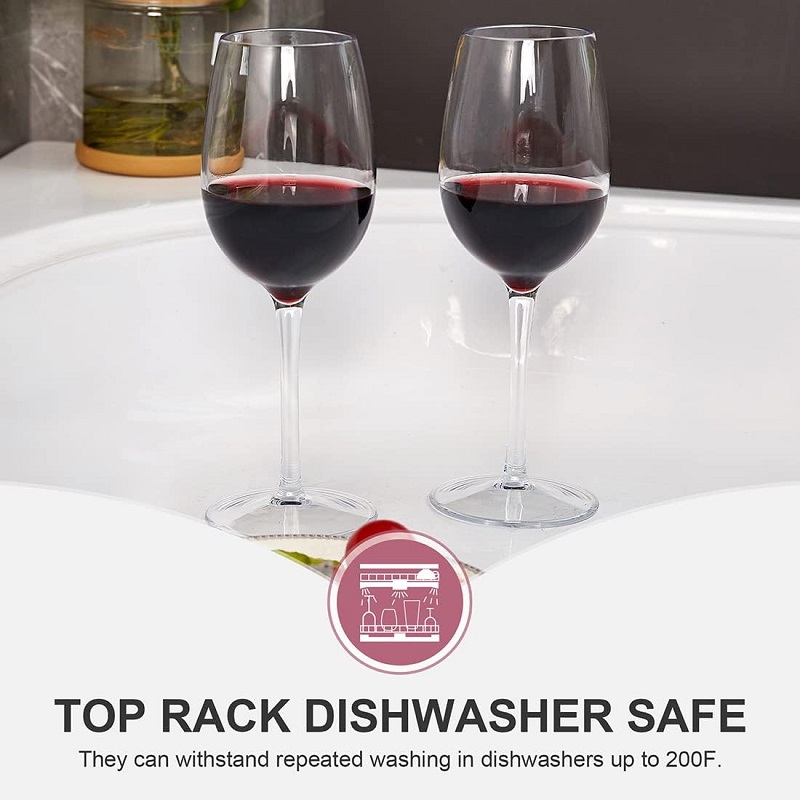ミッキーリーアンブレイカブルプラスチックレッドワイングラス、 - Wine Or Beer のレビューと価格