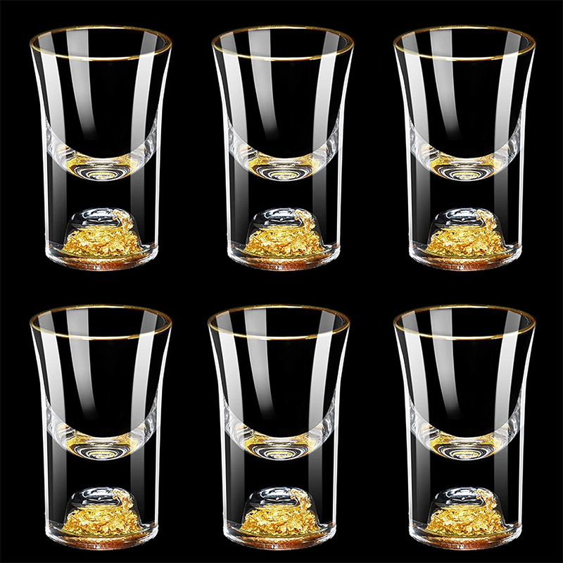 HeY LiLac 6個入りショットグラス 15ML 金箔カ - Wine Or Beer のレビューと価格
