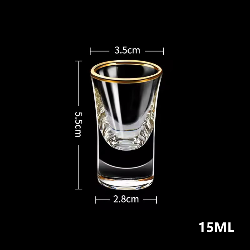 HeY LiLac 6個入りショットグラス 15ML 金箔カ - Wine Or Beer のレビューと価格