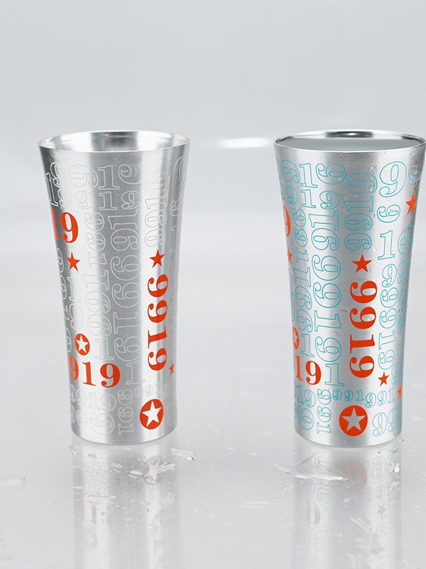 バー・コーヒー・ジュースカップ 色が変わるアルミ製ビールカッ - Wine Beer Coffee のレビューと価格