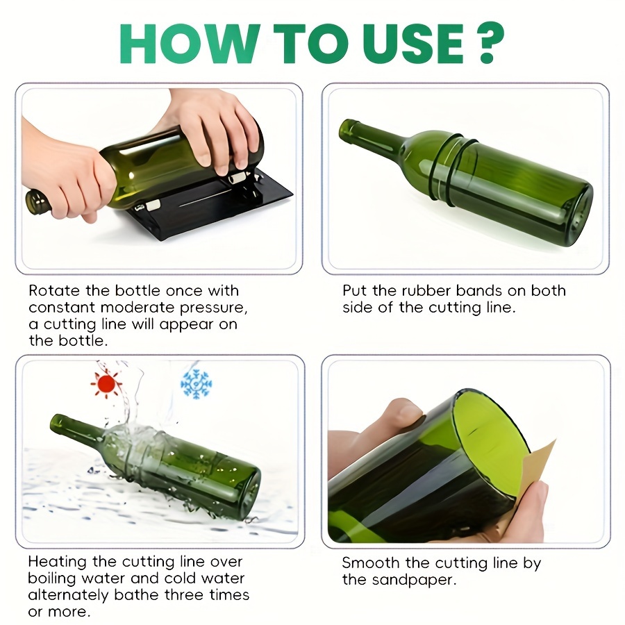 調整可能なガラス瓶カッターキット DIY切断ツール ワイン/ - Beer Wine Kit のレビューと価格