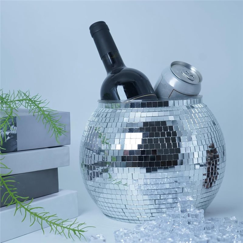 GTBL ディスコアイスバケット 8.8インチ シルバーミラ - Ice Bucket Silver のレビューと価格