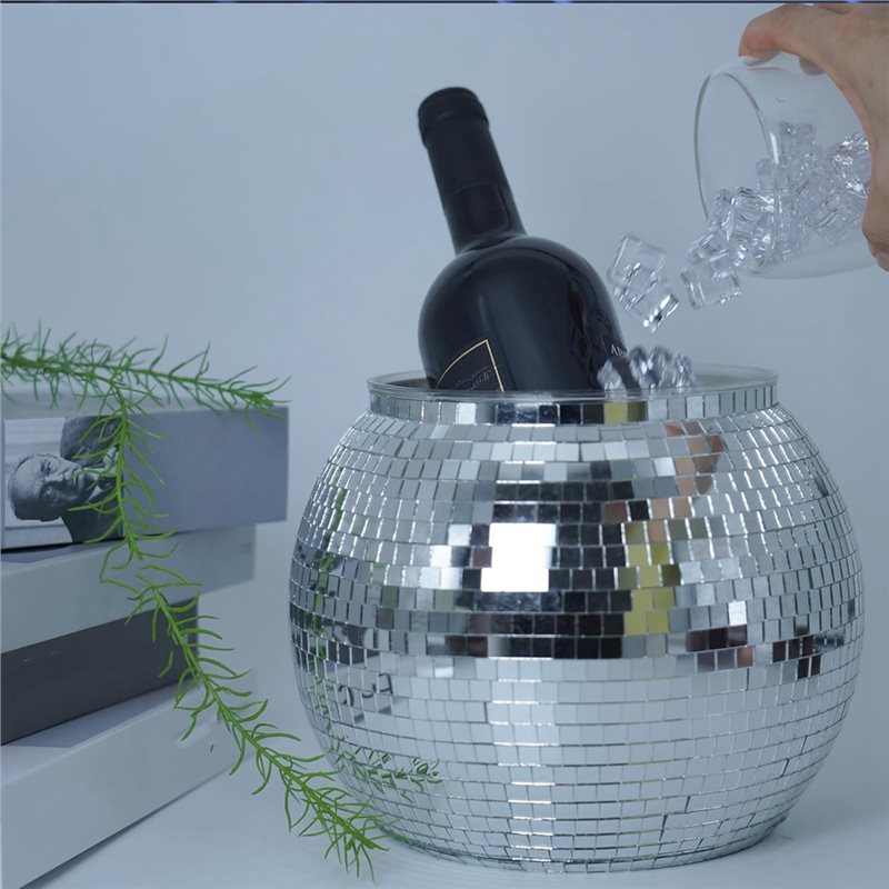 GTBL ディスコアイスバケット 8.8インチ シルバーミラ - Ice Bucket Silver のレビューと価格