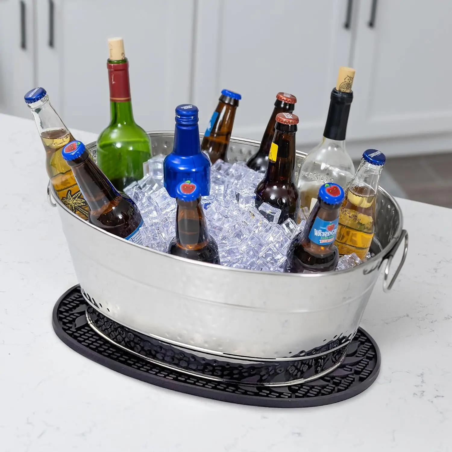 コルト ステンレス製パーティー用ドリンクタブ + パーティー - Ice Bucket Silver のレビューと価格