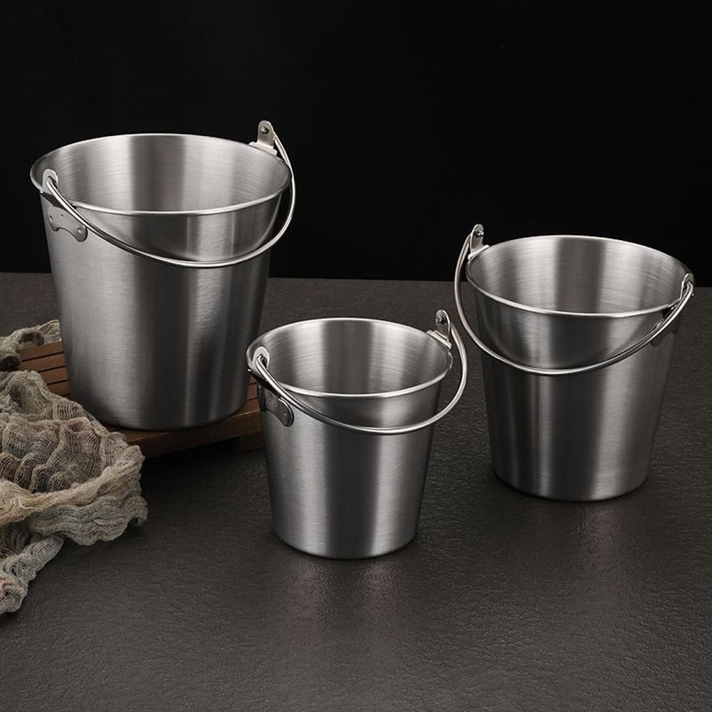 高品質ステンレス製アイスバケツ ゴールド/シルバー 0.7L - Ice Bucket Silver のレビューと価格