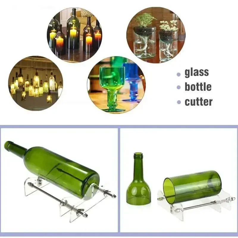 DIYガラス工芸用のアップグレードされたボトル切断ツールキッ - Beer Wine Kit のレビューと価格