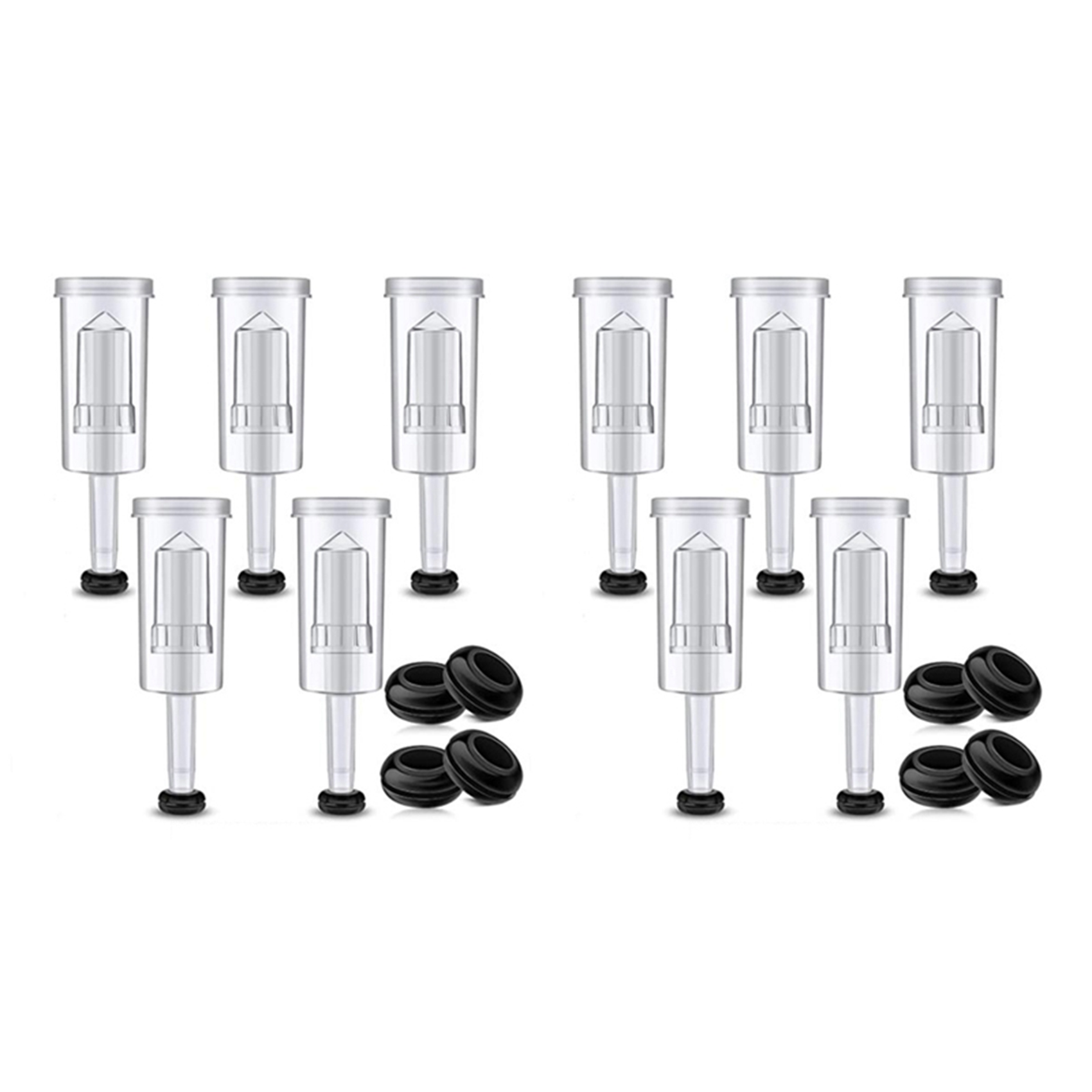 ABSE-2X 発酵蓋キット、黒いグロメット付き発酵エアロッ - Beer Wine Kit のレビューと価格