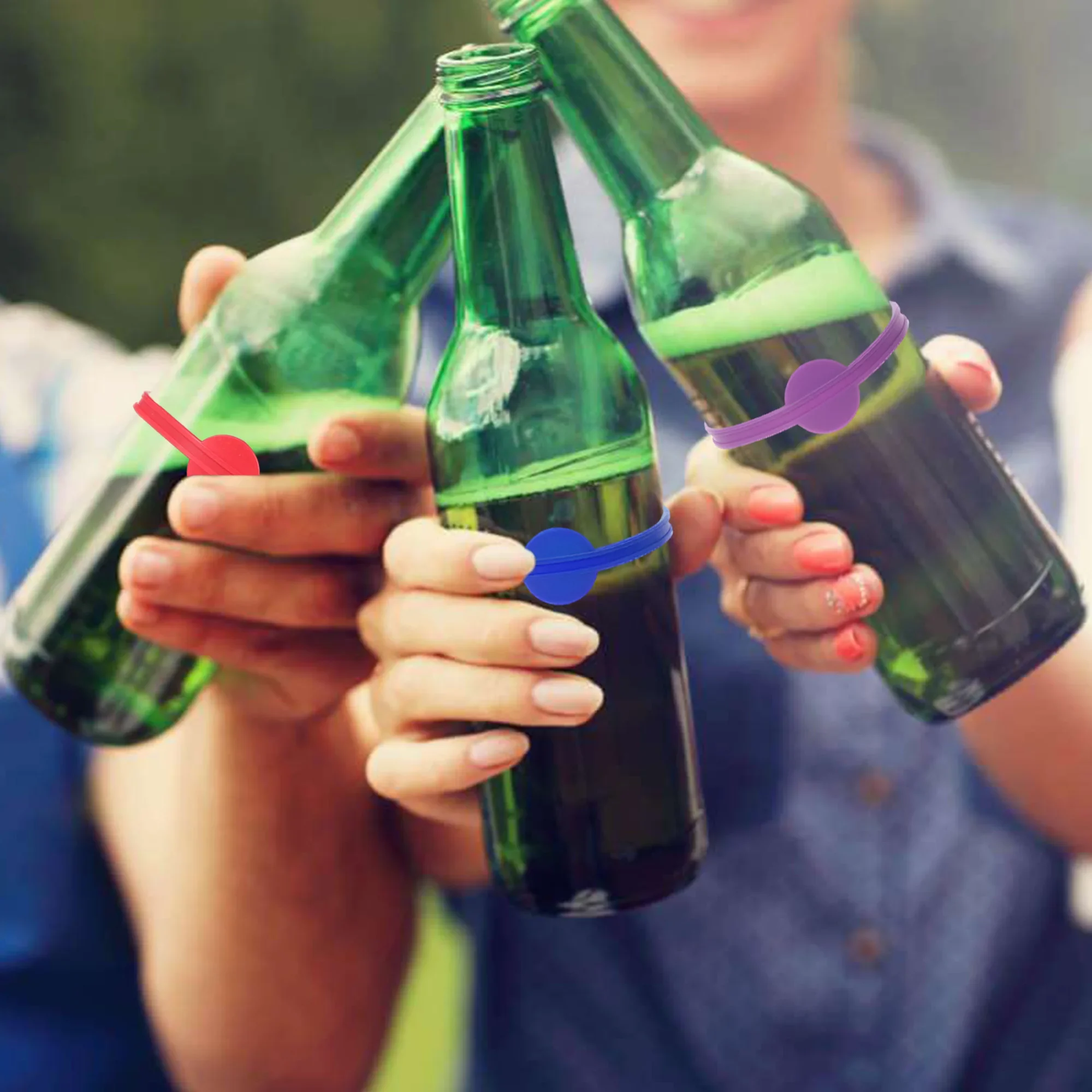 24 個のワインラベルグラスドリンクマーカーセット食品グレー - Wine Or Beer のレビューと価格