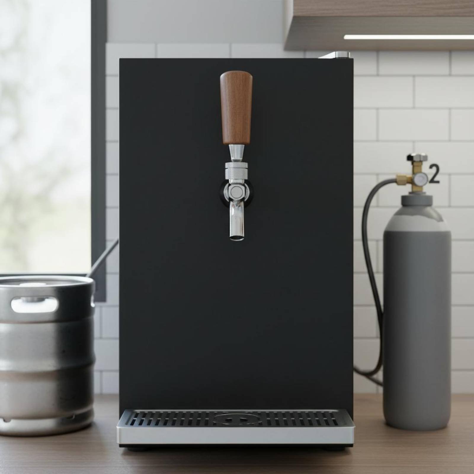 短い木製ビールハンドル、無垢材木製ビールタップハンドルバーア - Wine In Beer のレビューと価格