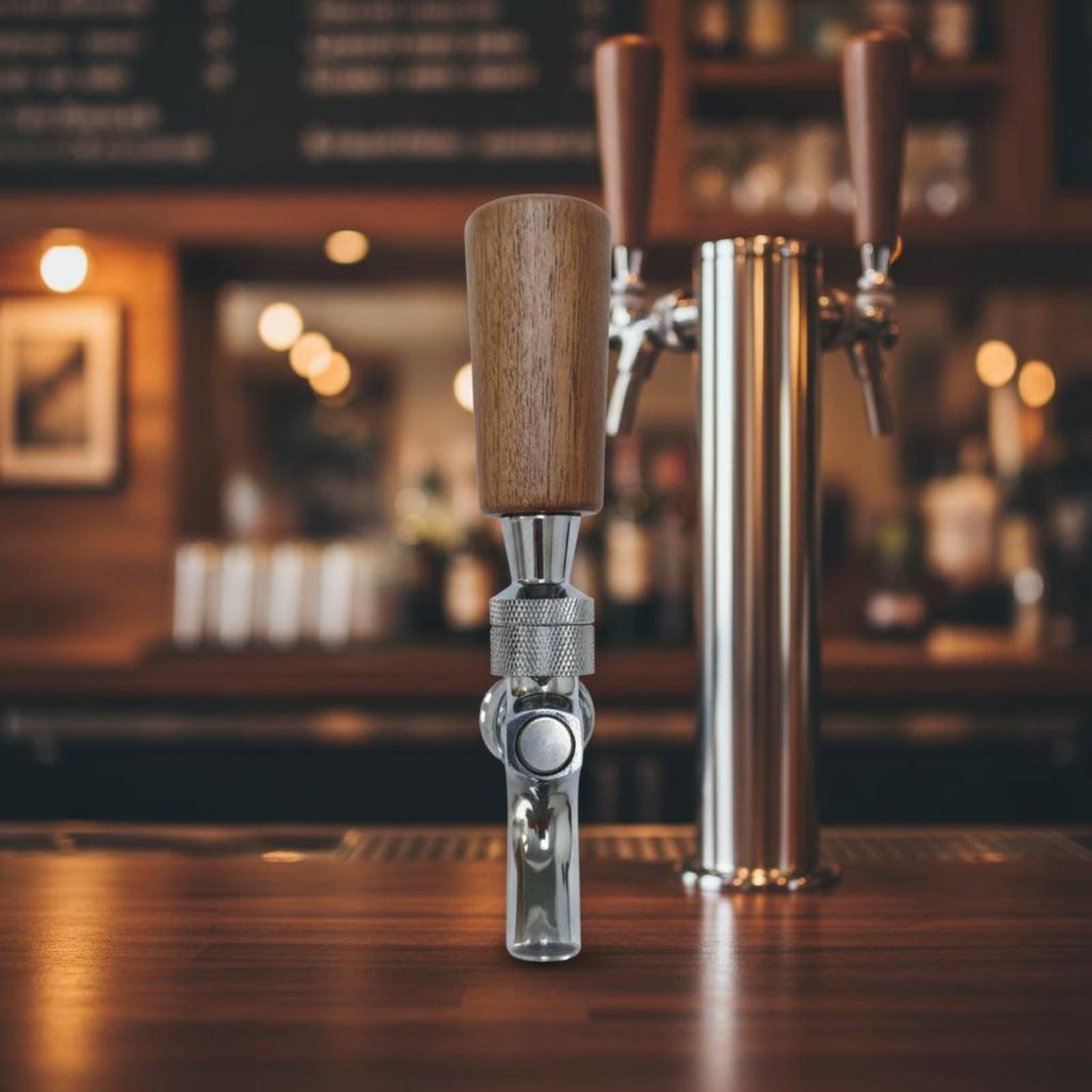短い木製ビールハンドル、無垢材木製ビールタップハンドルバーア - Wine In Beer のレビューと価格
